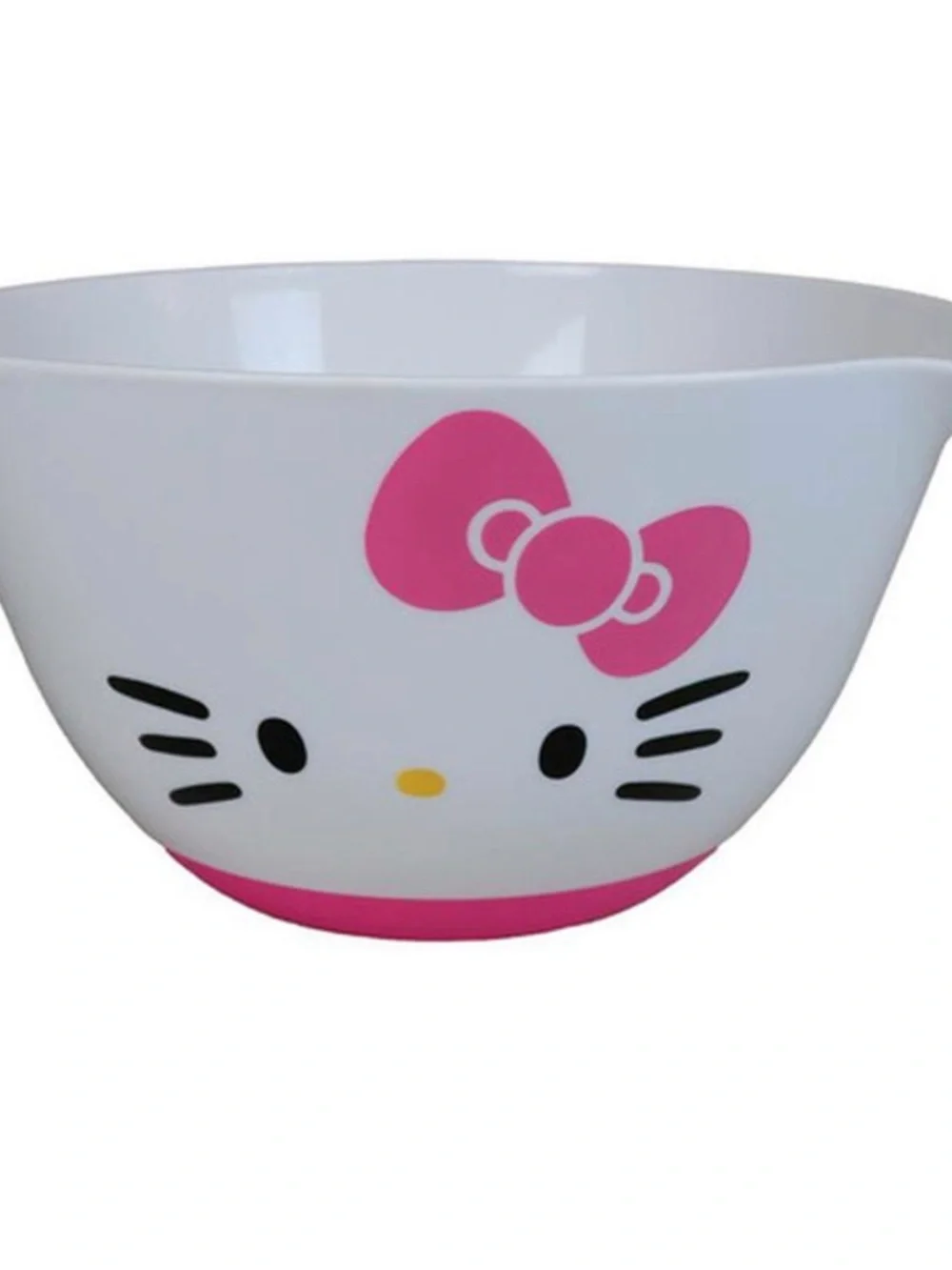 NWT 2023 Sanrio Hello Kitty Kitchen Pink & White Plastic / Silicone Mixing Bowl